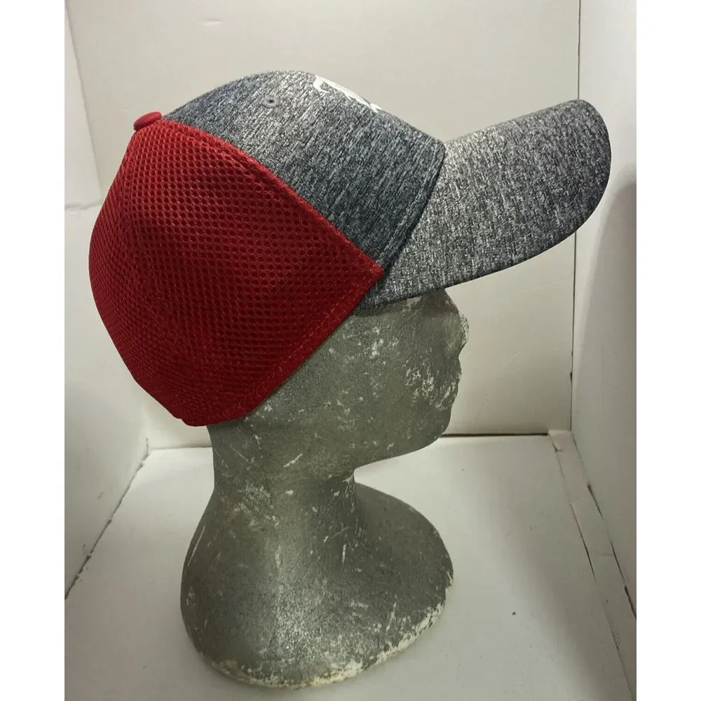 New Era 39thirty Louisville Cap Small-‎ Medium Red Gray